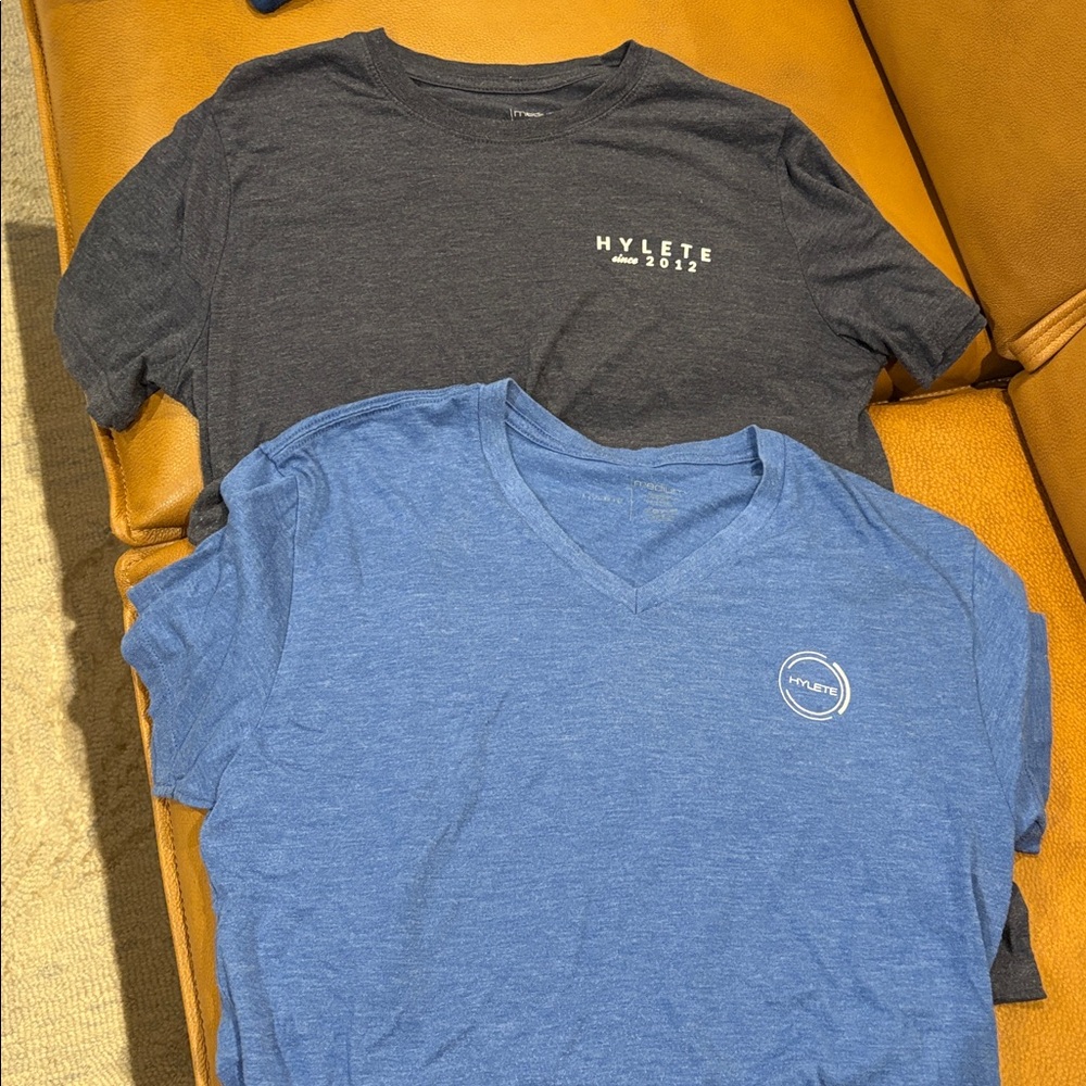 Hylete Charcoal and Sky Blue T-Shirt Duo